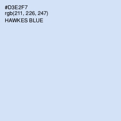 #D3E2F7 - Hawkes Blue Color Image